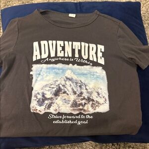Adventure Graphic Kids T-Shirt - Gray